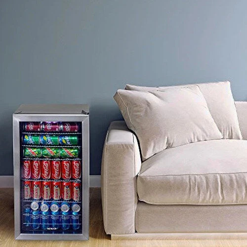 NewAir Beverage Refrigerator Cooler, 126 Cans, 3.4 Cubic Feet, Stainless Steel - AB-1200 - Image 8