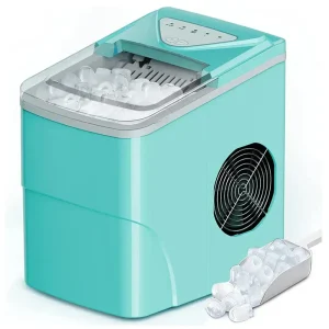Smart Countertop Ice Maker, 2 Liters, 26 lbs Per Day, Black-Smart - SLIM22B