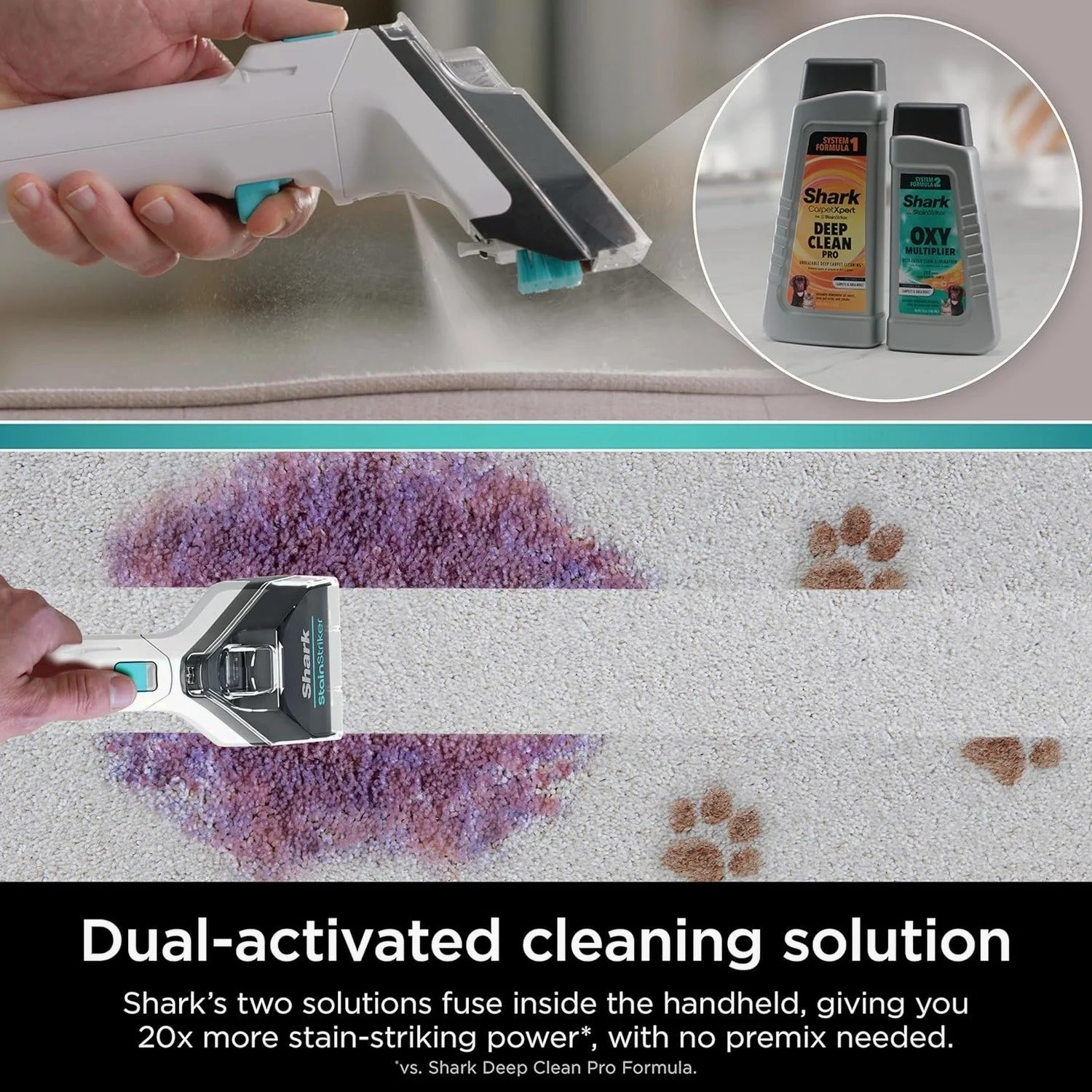 Shark CarpetXpert Carpet Cleaner, Cyan - EX201 - Image 4
