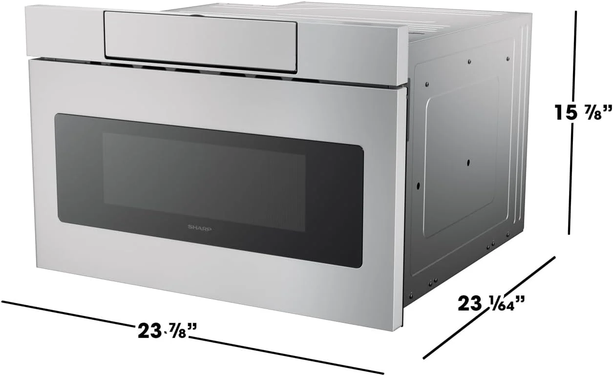 SHARP Microwave Drawer Oven, 24-inch, 1.2 Cubic Feet, 950 Watt - SMD2470ASY - Image 10