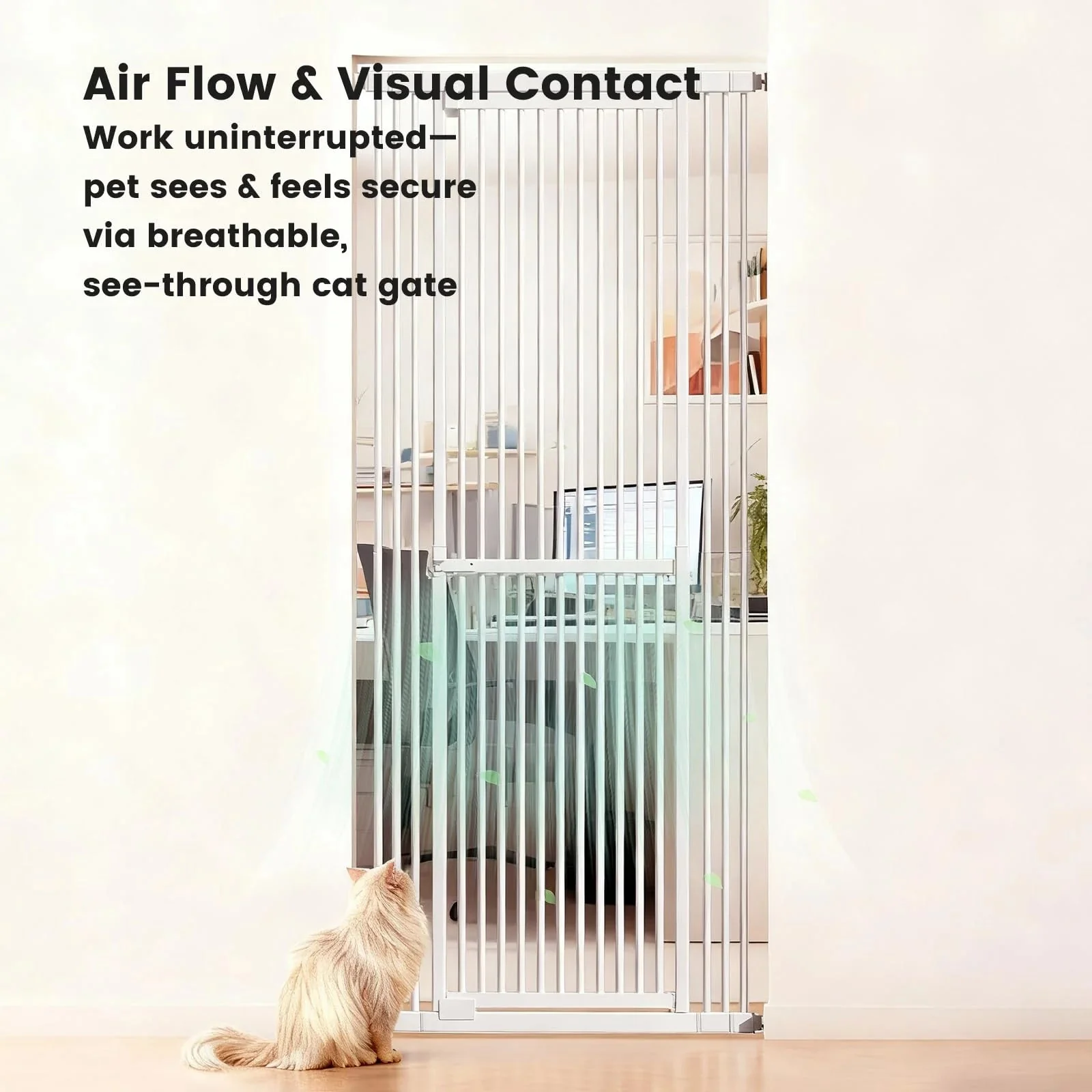 Extra Tall Cat Gate, 27.56-37 in Wide, 51-87 in Adjustable Height - Image 8