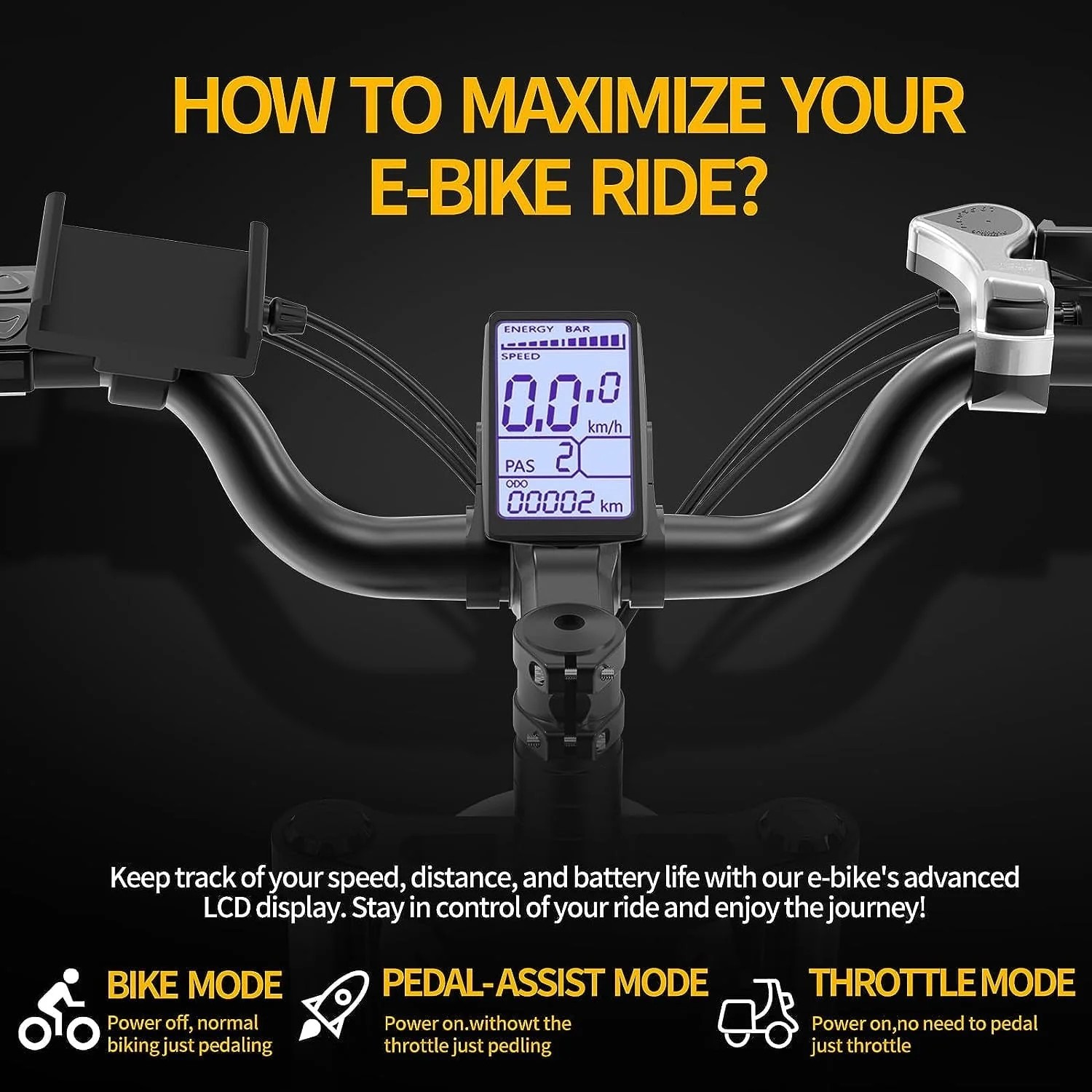 Electric Bike for Adults Ridstar, 20" Fat Tire Electric Motorcycle, 1000W Electric Bike with Removable 48V/20ah Battery E - Bike Shimano 7 Full Suspension Electric Bicycle - Image 4