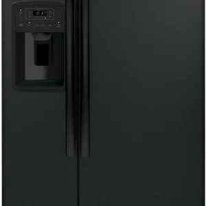 GE APPLIANCES Side By Side Freestanding Refrigerator - GSS23GGPBB