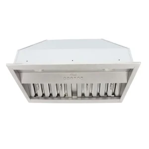 Awoco Built-In Stainless Steel Range Hood Insert, 36'W 18-1/2'D, 4 Speeds - RH-BQ-X36