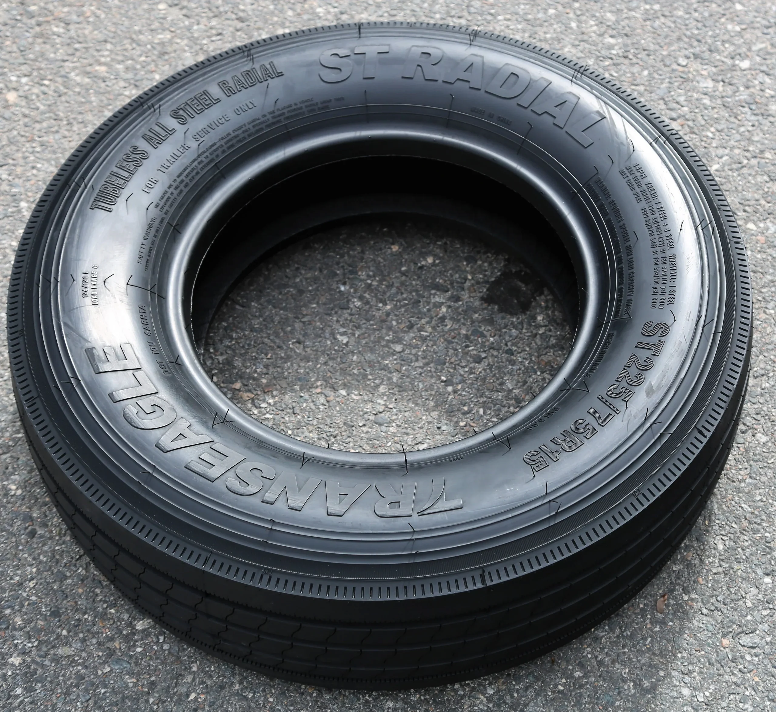 Set of 4 (FOUR) Transeagle All Steel ST Radial ST 225/75R15 Load G (14 Ply) Trailer Tires - Image 2