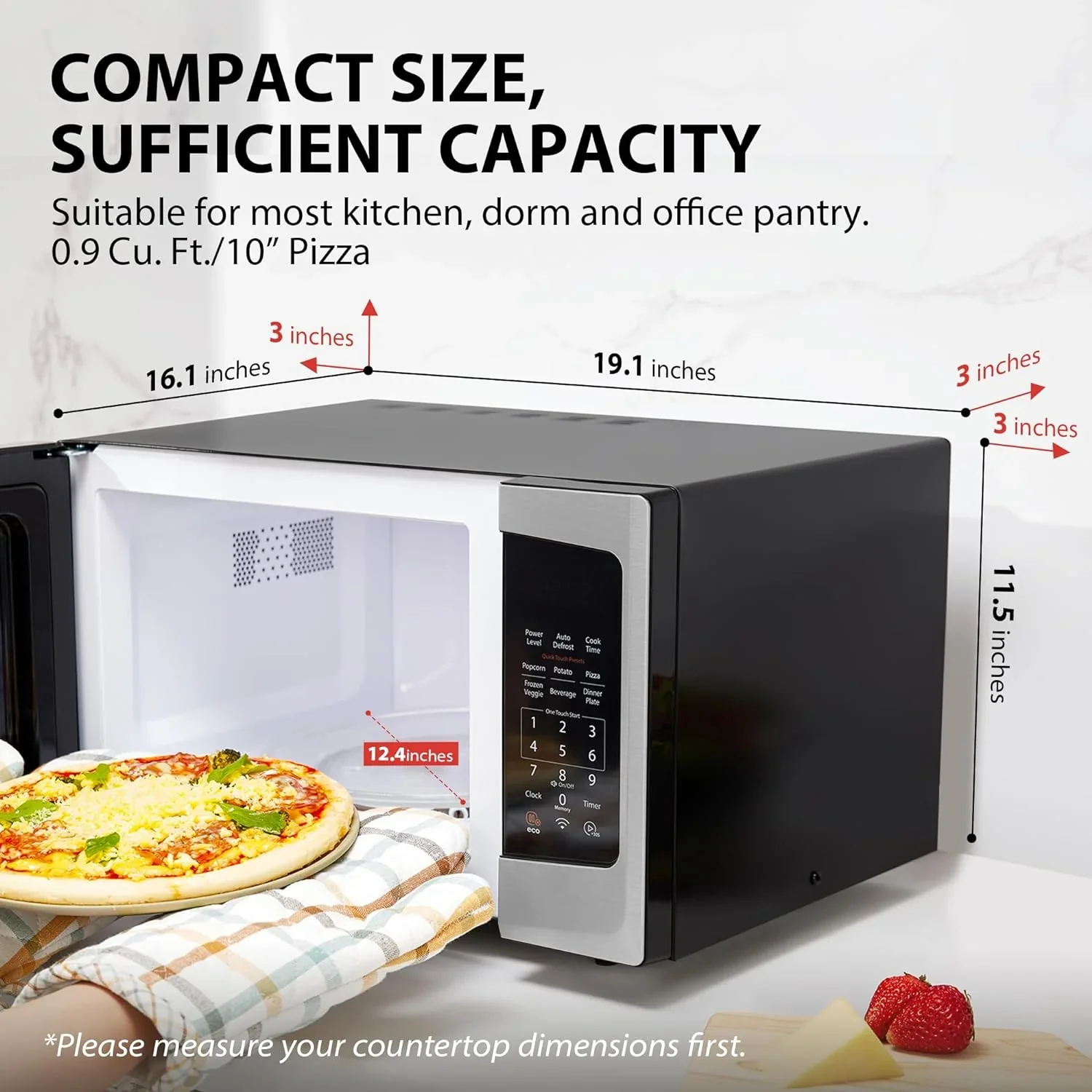 TOSHIBA 4-in-1 Countertop Microwave Oven, 1.5 Cu Ft, 1000W, Silver - ML-EC42P(SS) - Image 28