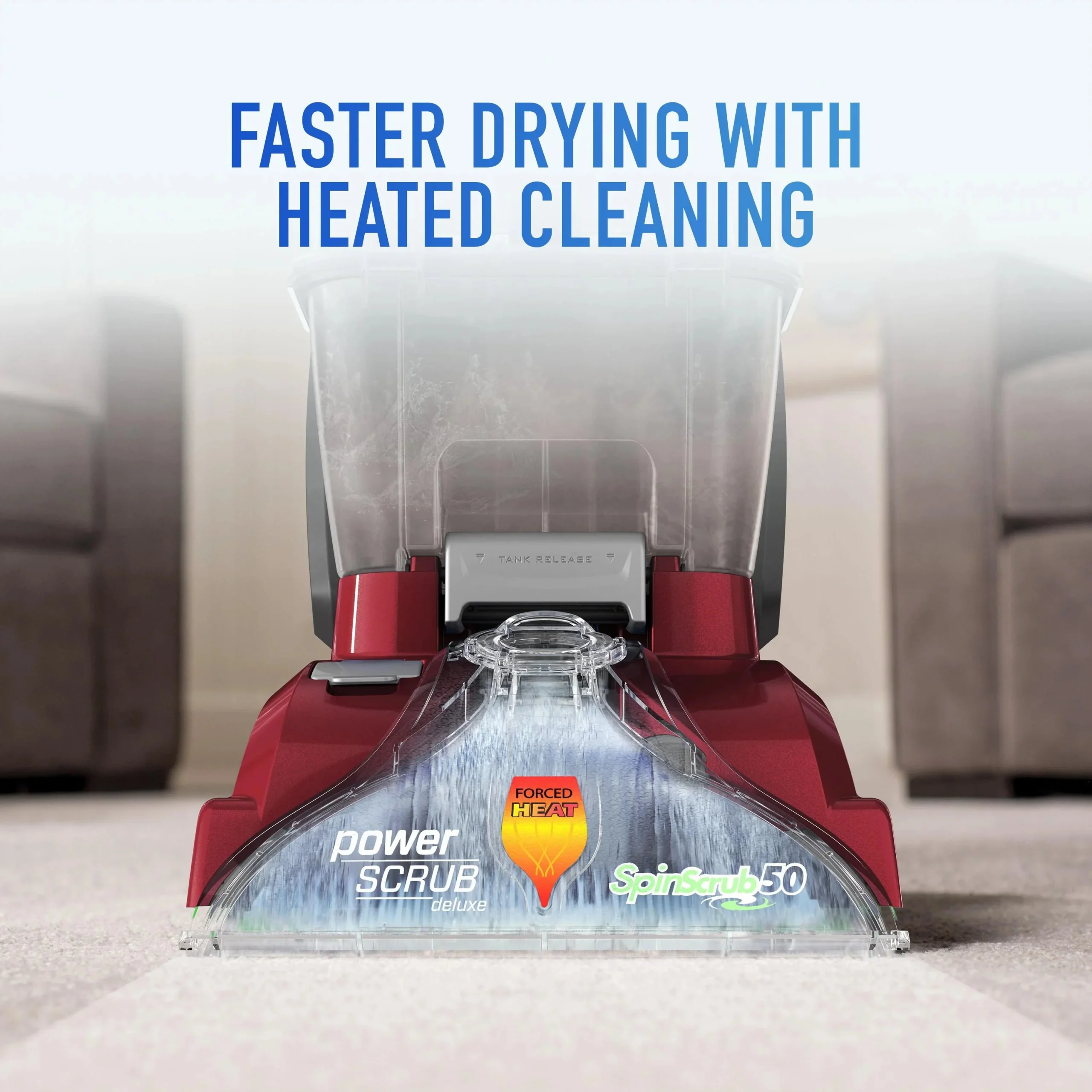 Hoover PowerScrub Deluxe Upright Carpet Cleaner Machine - FH50150V - Image 4
