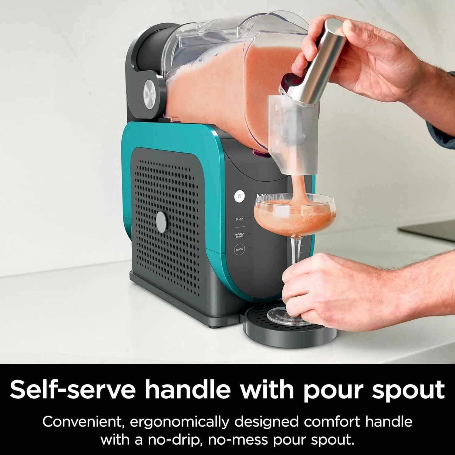 SLUSHi 88 Oz. Frozen Drink And Slushie Machine, Black - FS301 - Image 16