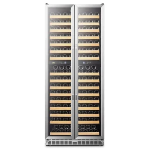 Lanbo 32 Inch 287 Bottle Dual Zone Compressor Freestanding Wine Refrigerator - LW328DD