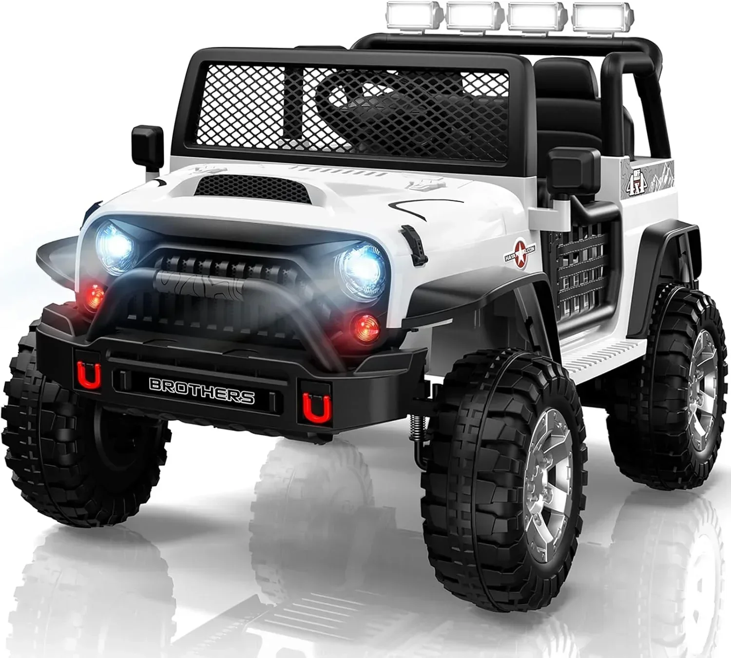 L8 Ride On Car 2 Seater 12V Kids Electric Car Remote Control 4-Wheel Suspension Bluetooth Speaker - Image 3