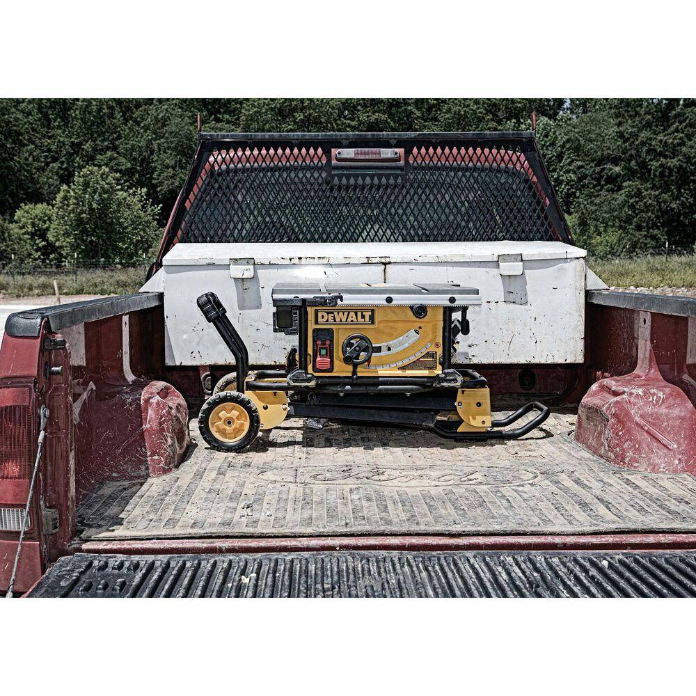 15 Amp Corded 10 in. Job Site Table Saw with Rolling Stand DWE7491RS - Image 14