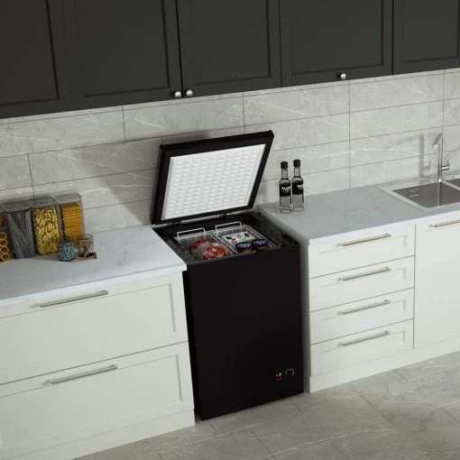 Northair Chest Freezer, 3.5 Cu Ft, 2 Removable Baskets, Black - Image 4