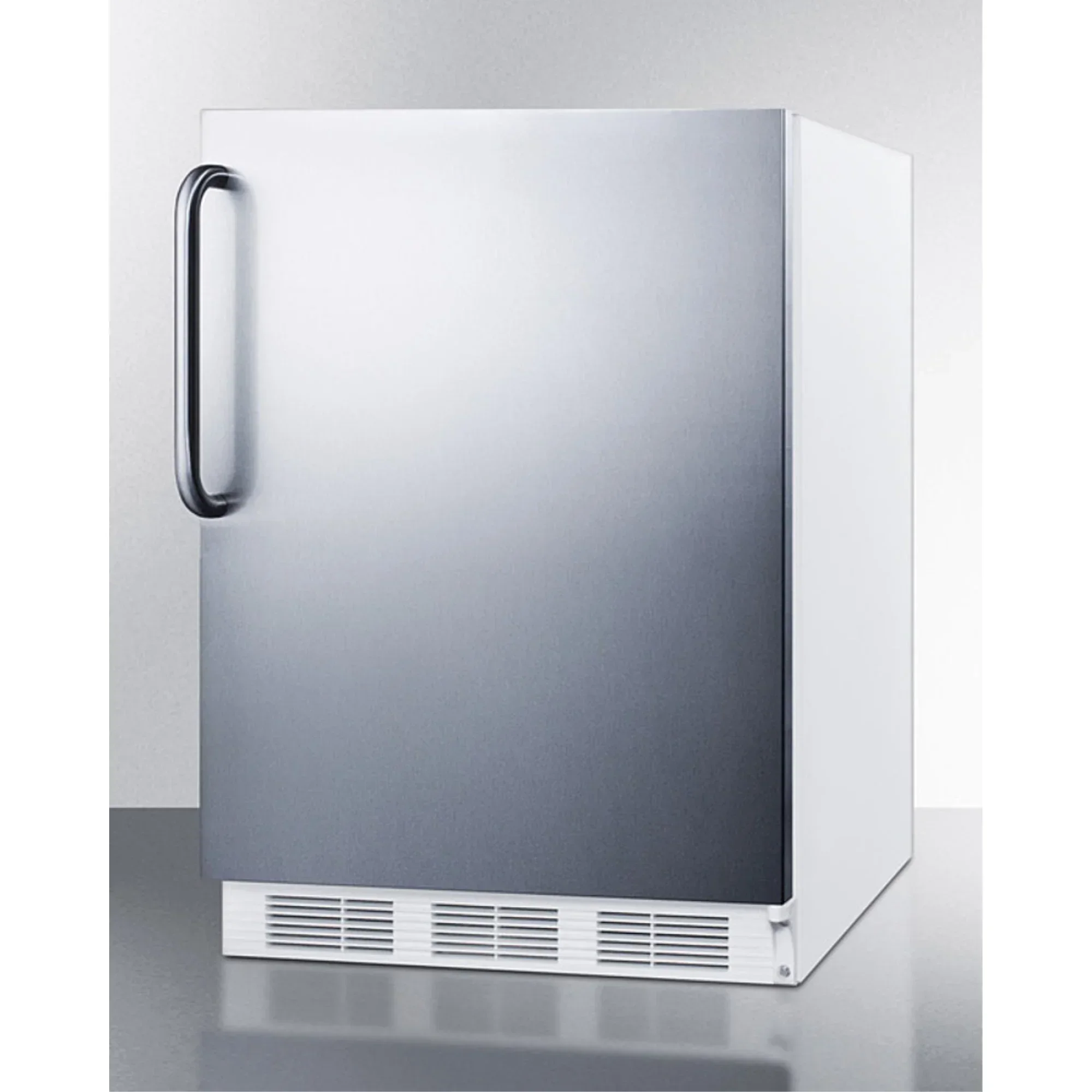 ADA Compliant Built-In Undercounter Refrigerator-Freezer, 5.1 cu.ft., 24 in, Stainless Steel Door - Image 2