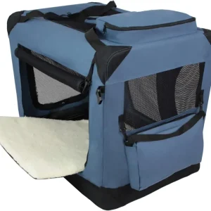 EliteField 3-Door Folding Soft Dog Crate With Carrying Bag - 36in L x 24in W x 28in H