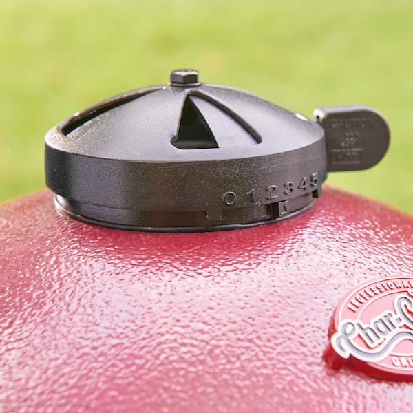 Akorn Jr. 14 In. Portable Kamado Charcoal Grill in Red - Image 9