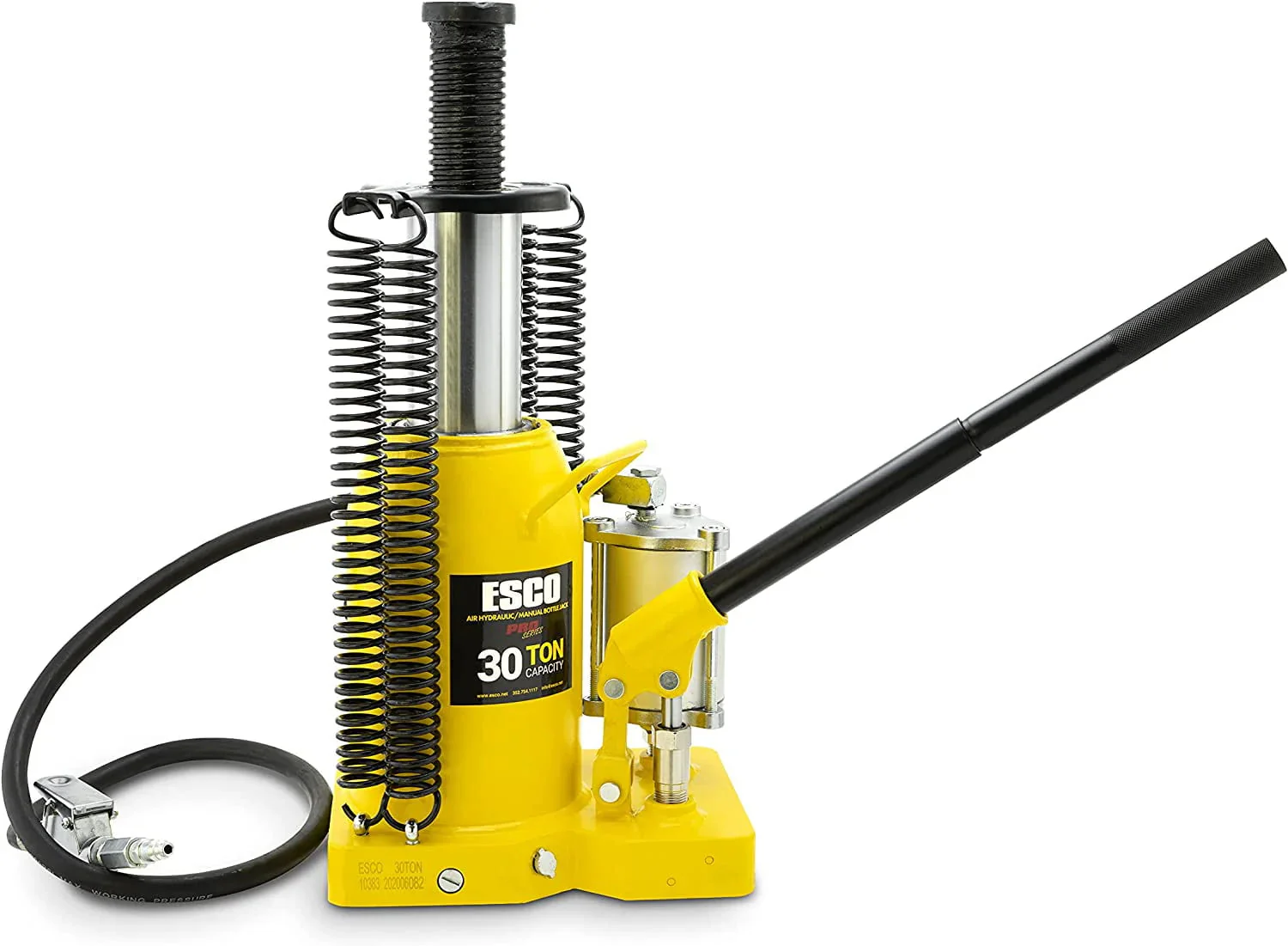 ESCO 30 Ton Pro Series Air Hydraulic Bottle Jack – Heavy Duty Lifting for Automotive and Industrial Use - Image 10