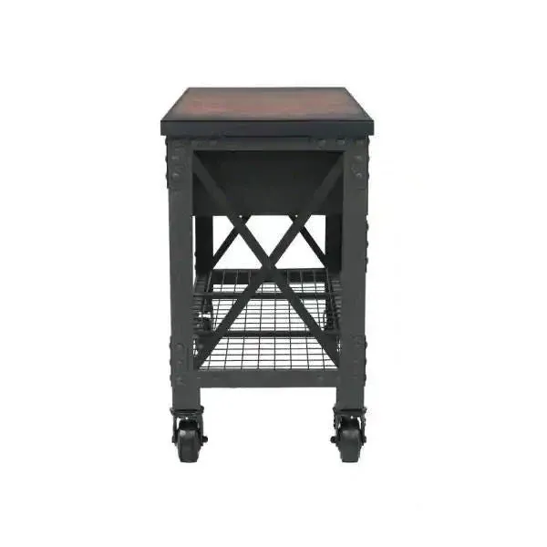 Building Products 72 in. 3-Drawers Rolling Industrial Workbench and Wood Top - Image 4