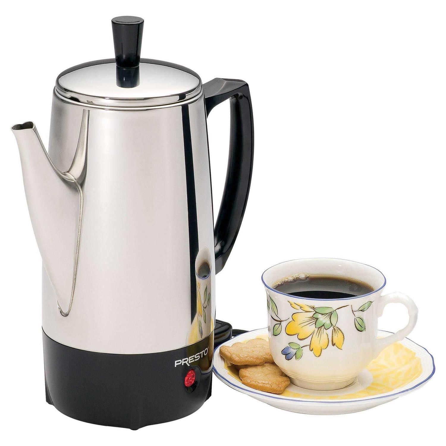 Presto Stainless Steel Percolator Coffee Maker, 6-Cup - 02822 - Image 3