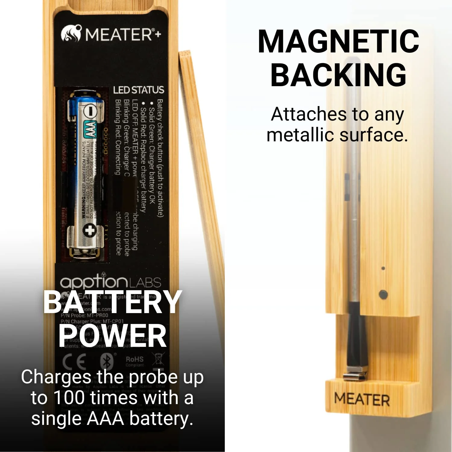 MEATER Plus | Smart Meat Thermometer with Bluetooth | 165ft Wireless Range | for The Oven, Grill, Kitchen, BBQ, Smoker, Rotisserie - Image 7