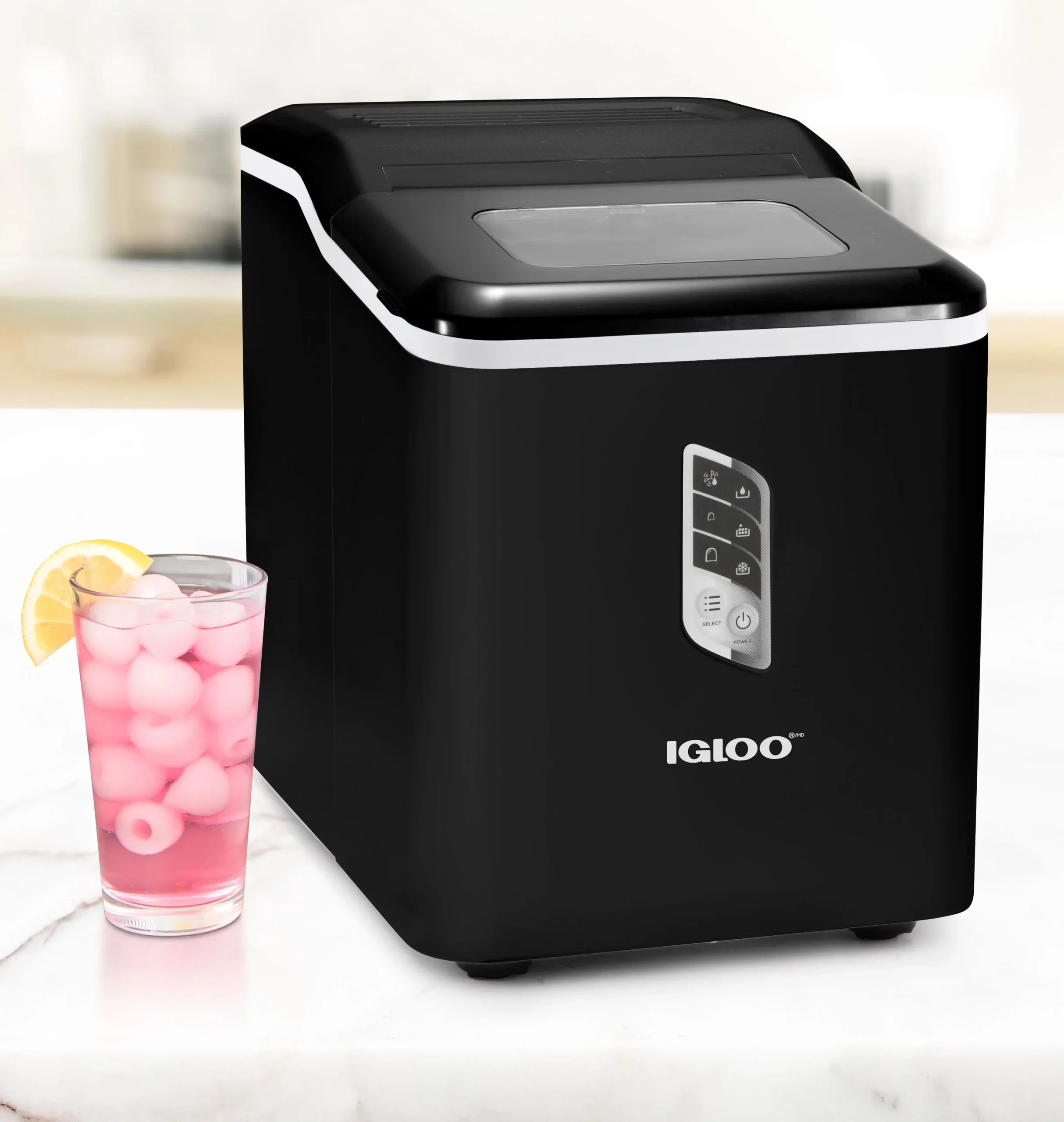 Igloo Self-Cleaning Countertop Ice Maker, 1.5 qt, 26 lbs/24 Hours, Aqua - Image 47