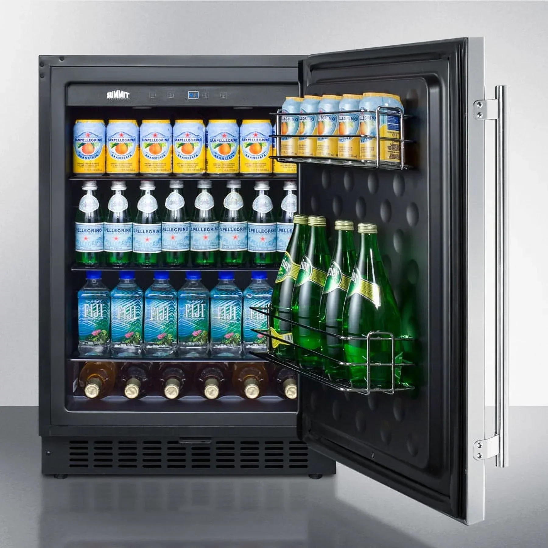24in Wide Built-In All-Refrigerator With Stainless Steel Cabinet - Image 4