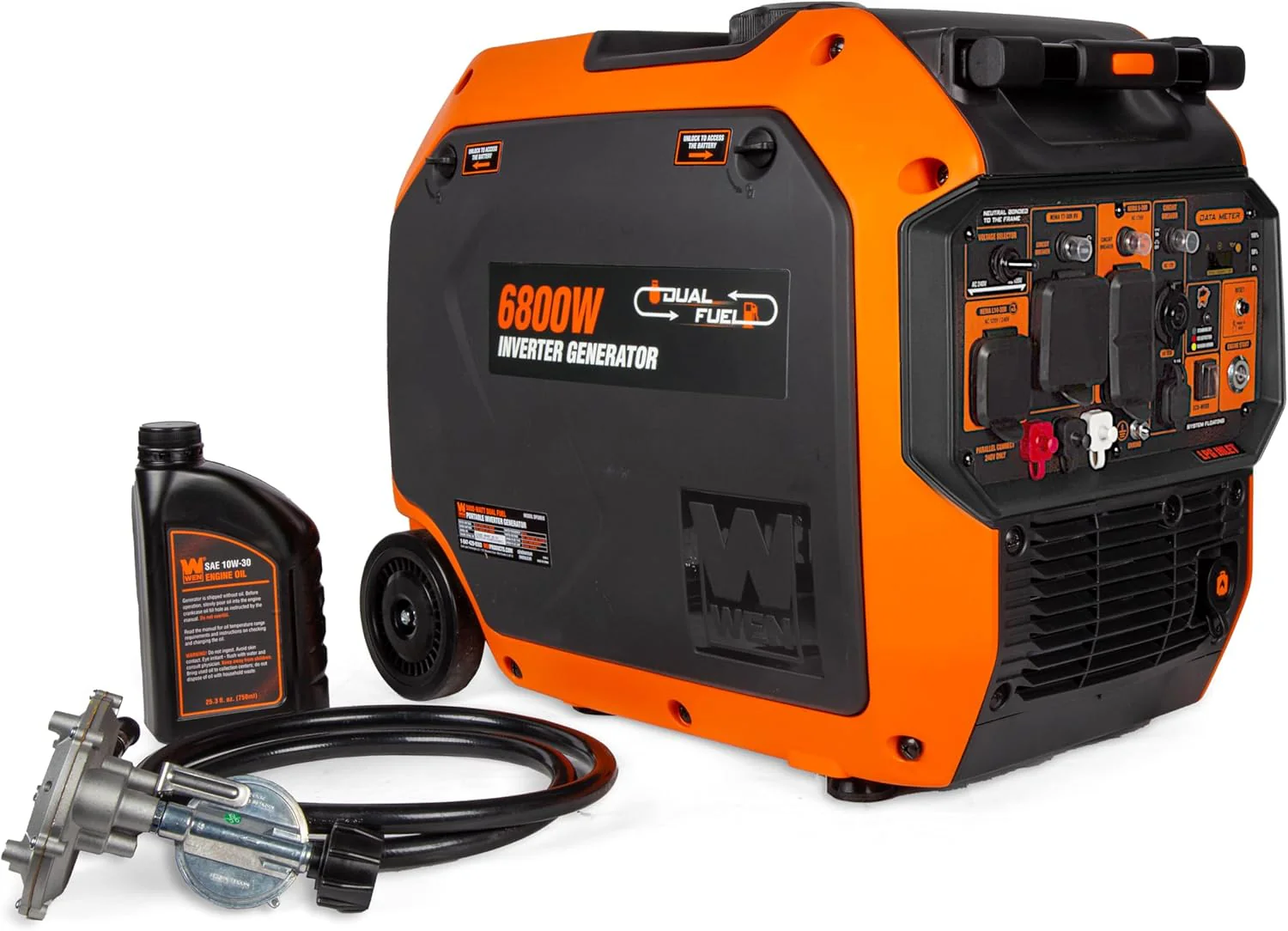 WEN 6800W Dual Fuel Inverter Generator RV-Ready CO Watchdog - Image 2