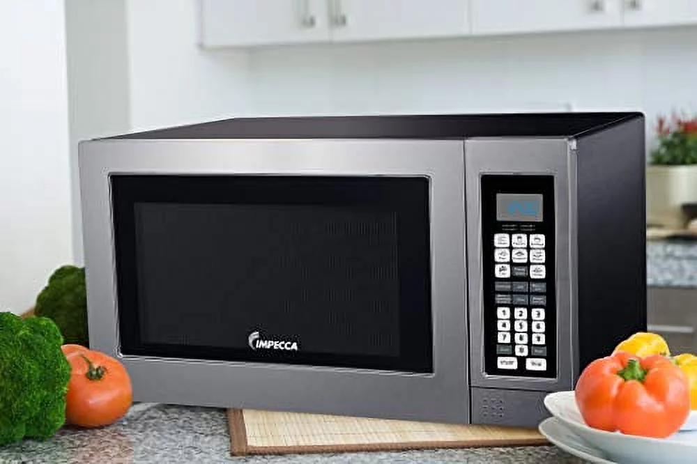 Impecca Countertop Microwave Oven 1.2 cu. ft., 1000 Watts, Stainless Steel - CM-1295ST - Image 2