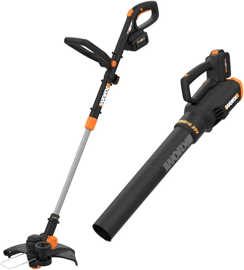 20V GT Revolution 12" 4.0Ah Cordless String Trimmer & Turbine Leaf Blower Power Share Combo Kit - WG930.3 (Batteries & Charger Included) - Image 9