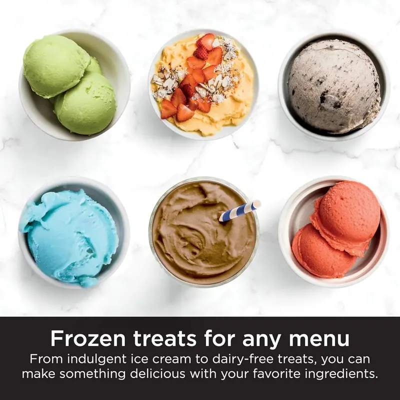 Ninja CREAMi Ice Cream Maker, 7 One-Touch Programs, 2 16-oz Pints, Silver - NC301 - Image 6