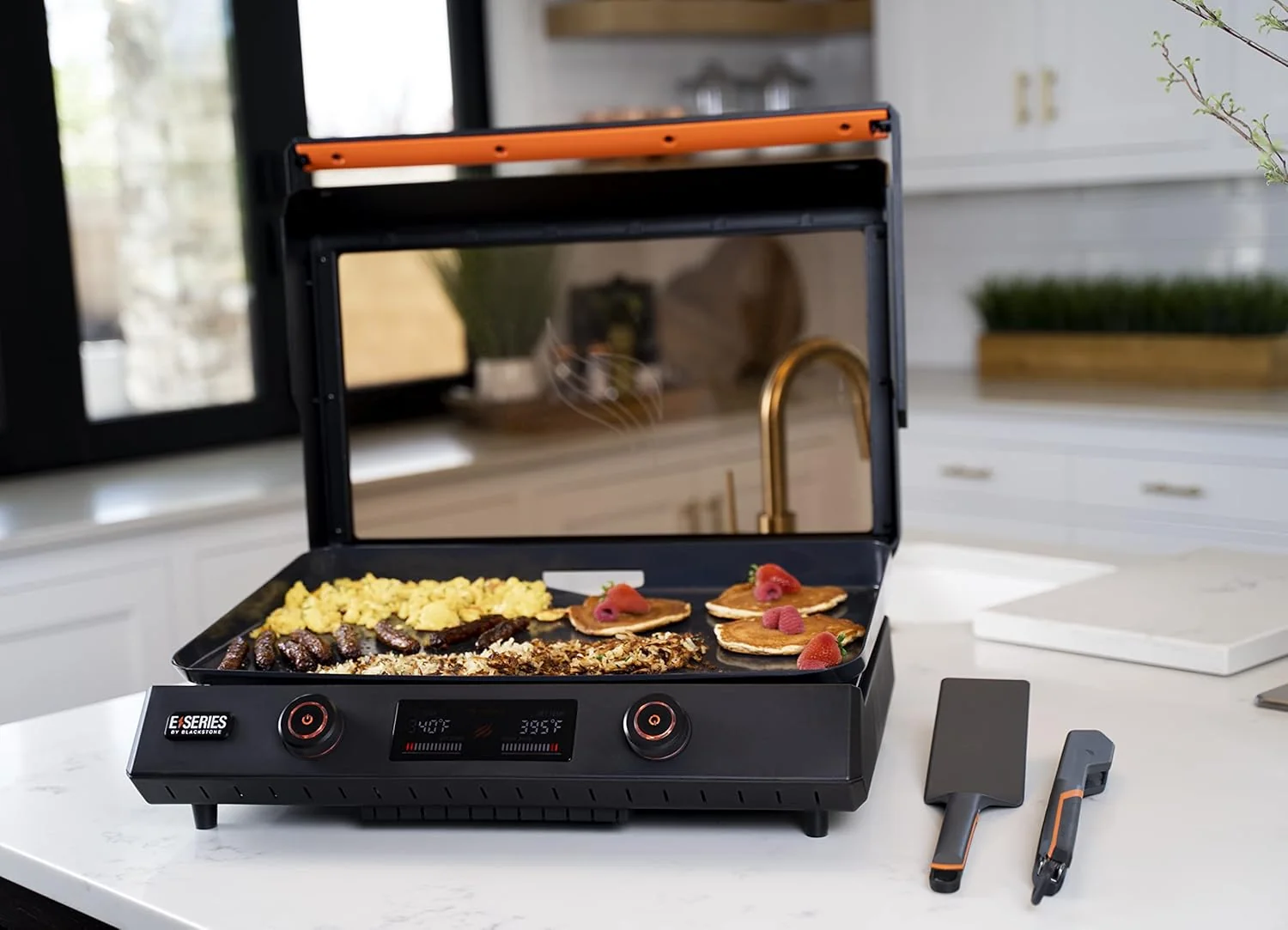 Blackstone 22 Inch Electric Tabletop Griddle With Hood And Accessories - 8001 E-Series - Image 2