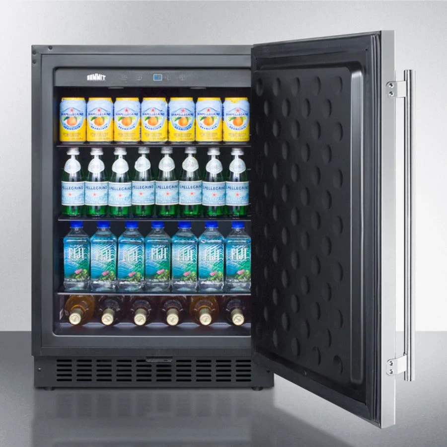 24in Wide Built-In All-Refrigerator With Stainless Steel Cabinet - Image 5