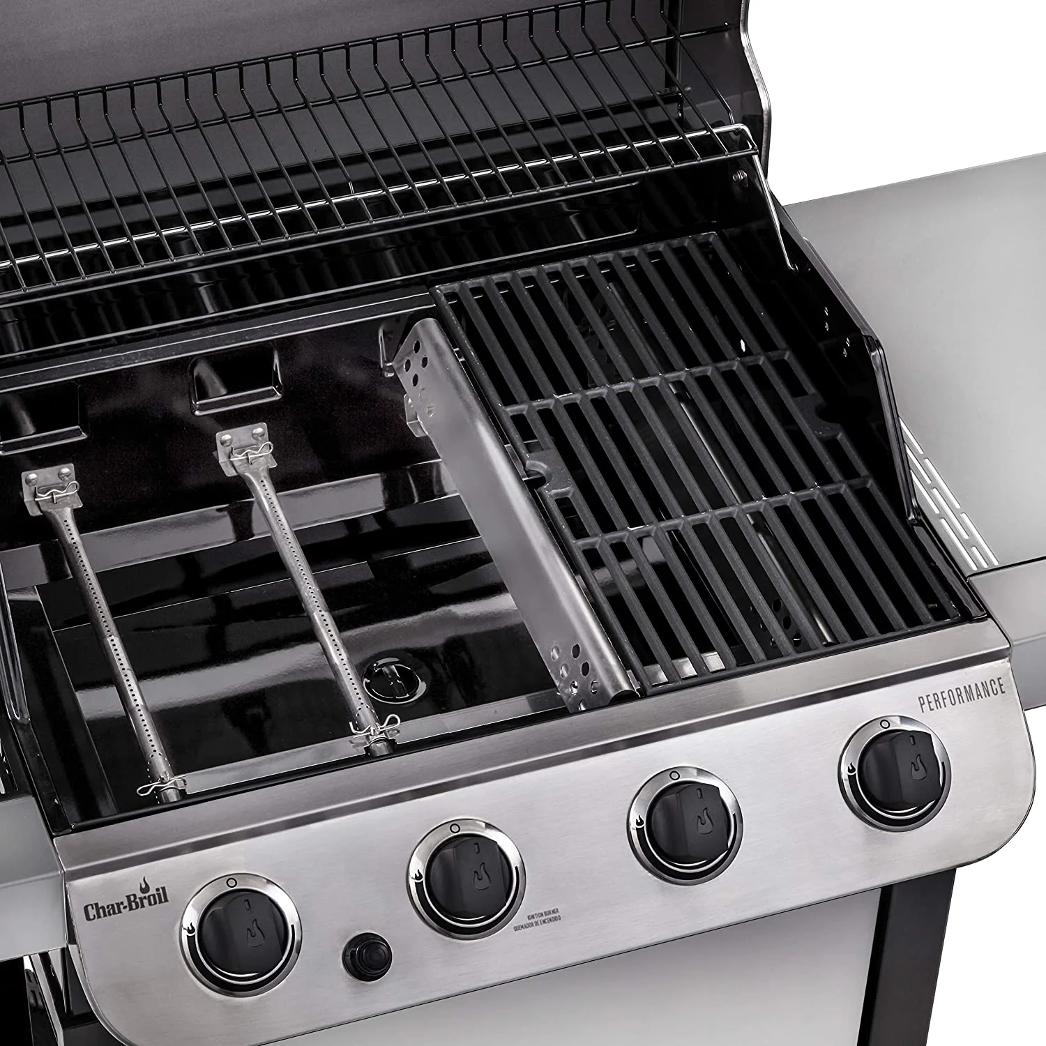 Char-Broil 463377319 Performance 4-Burner Cart Style Liquid Propane Gas Grill, Stainless Steel - Image 5