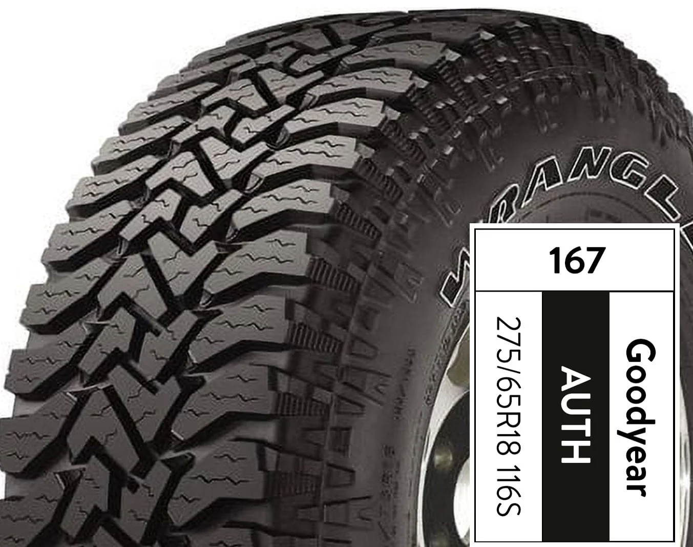 Goodyear Wrangler Authority A/T 275/65R18 116S All - Terrain Tire - Image 5