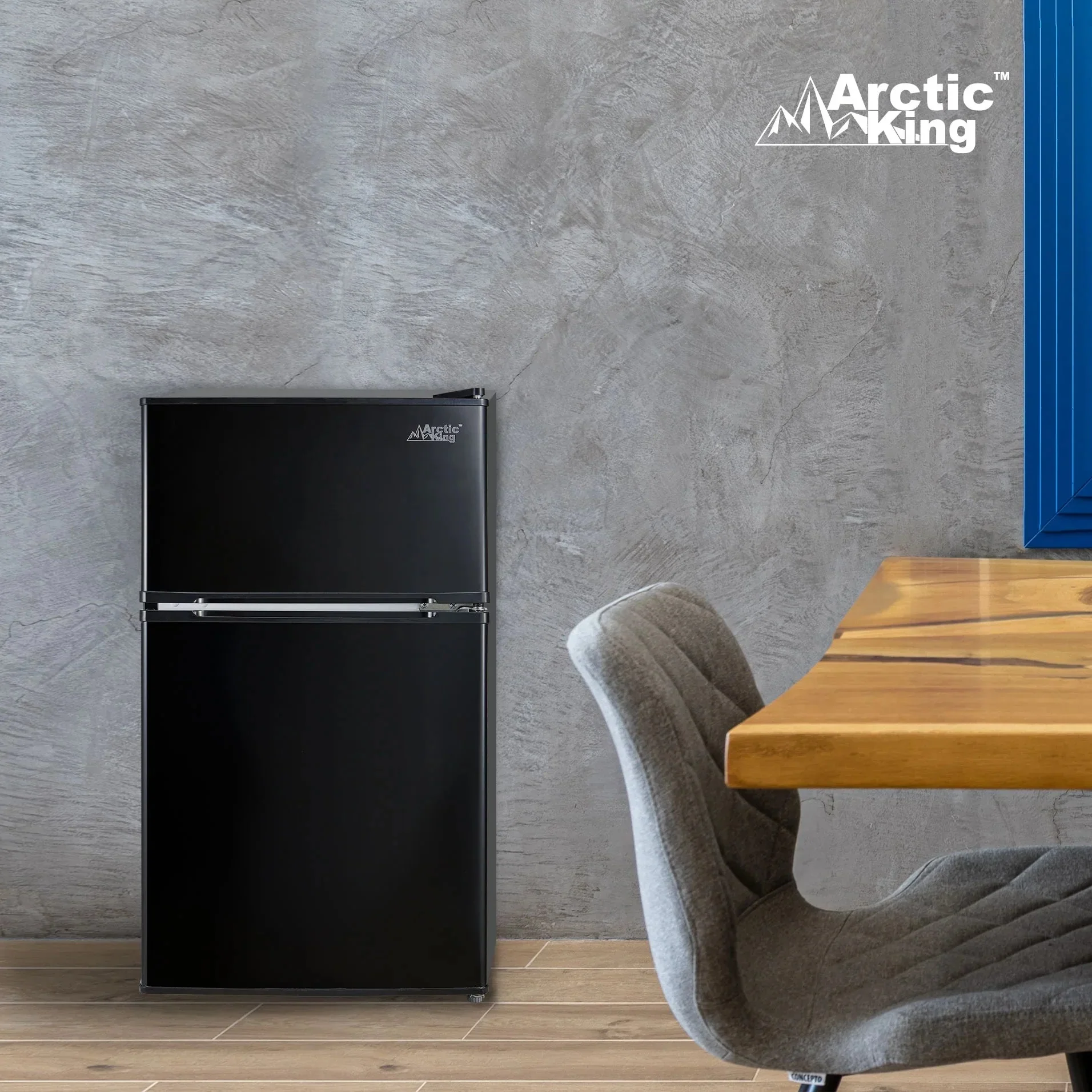 Arctic King Two-Door Mini Fridge With Freezer, 3.2 Cu. Ft., Stainless Steel - Image 34