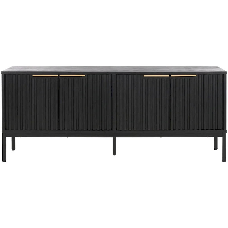 SAFAVIEH Deandra 4-Door Media Stand for Entertainment - Accommodates Up to 65-Inch Flat Screen TV - Dimensions: 60.8" W x 17.7" D x 24.6" H - Image 41