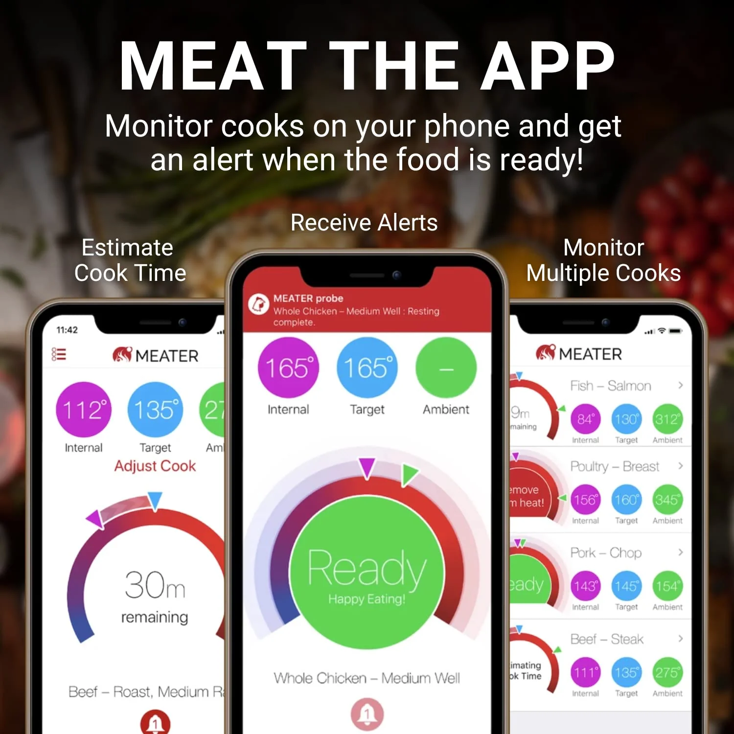 MEATER Plus | Smart Meat Thermometer with Bluetooth | 165ft Wireless Range | for The Oven, Grill, Kitchen, BBQ, Smoker, Rotisserie - Image 6