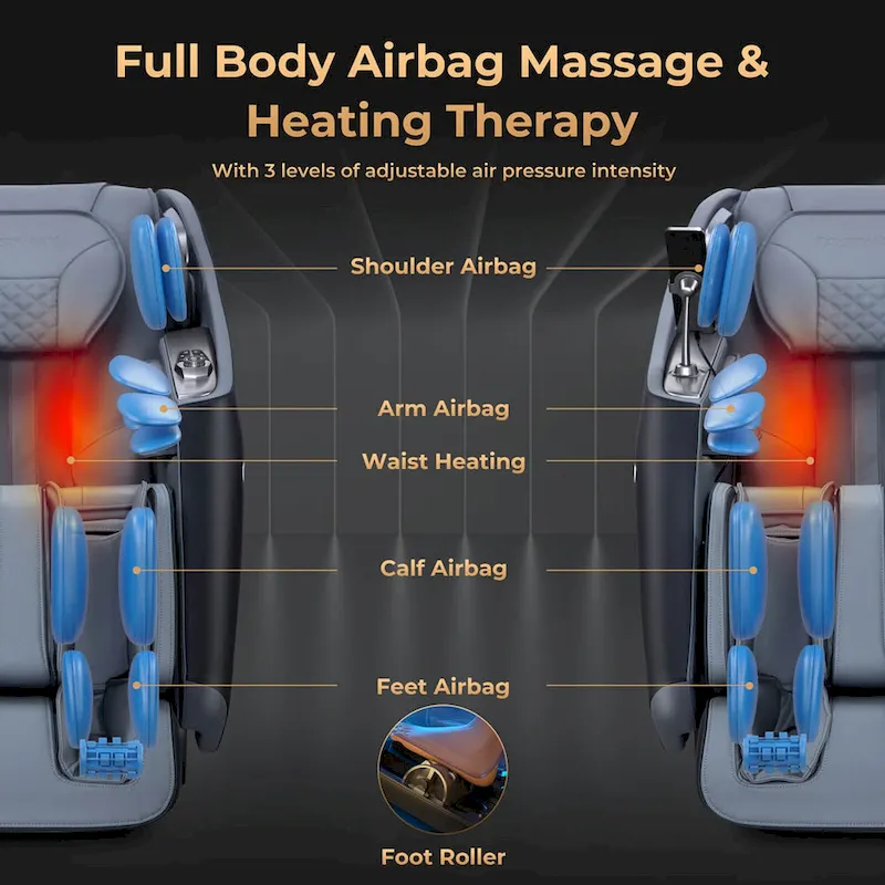 Costway Zero Gravity SL Track Full Body Massage Chair With Waist Heating - Image 9