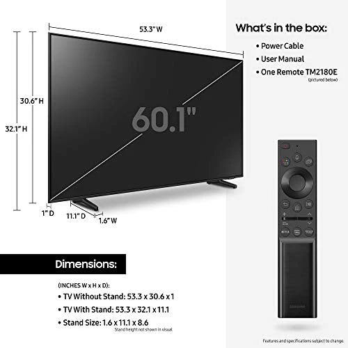 SAMSUNG 32-Inch Class QLED Q60A Series - 4K UHD Dual LED Quantum HDR Smart TV with Alexa Built-in (QN32Q60AAFXZA, 2021 Model) - Image 3