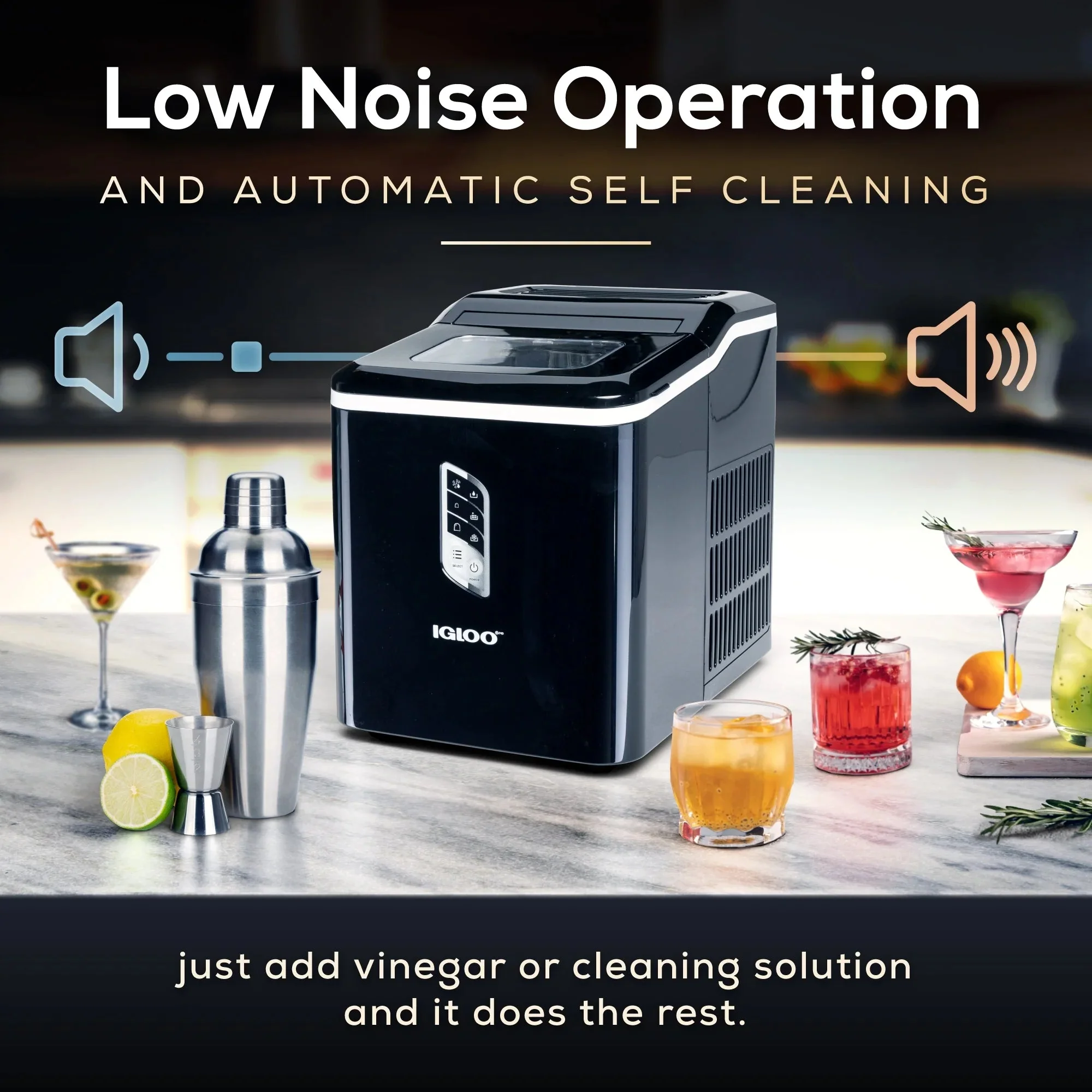 Igloo Self-Cleaning Countertop Ice Maker, 1.5 qt, 26 lbs/24 Hours, Aqua - Image 42
