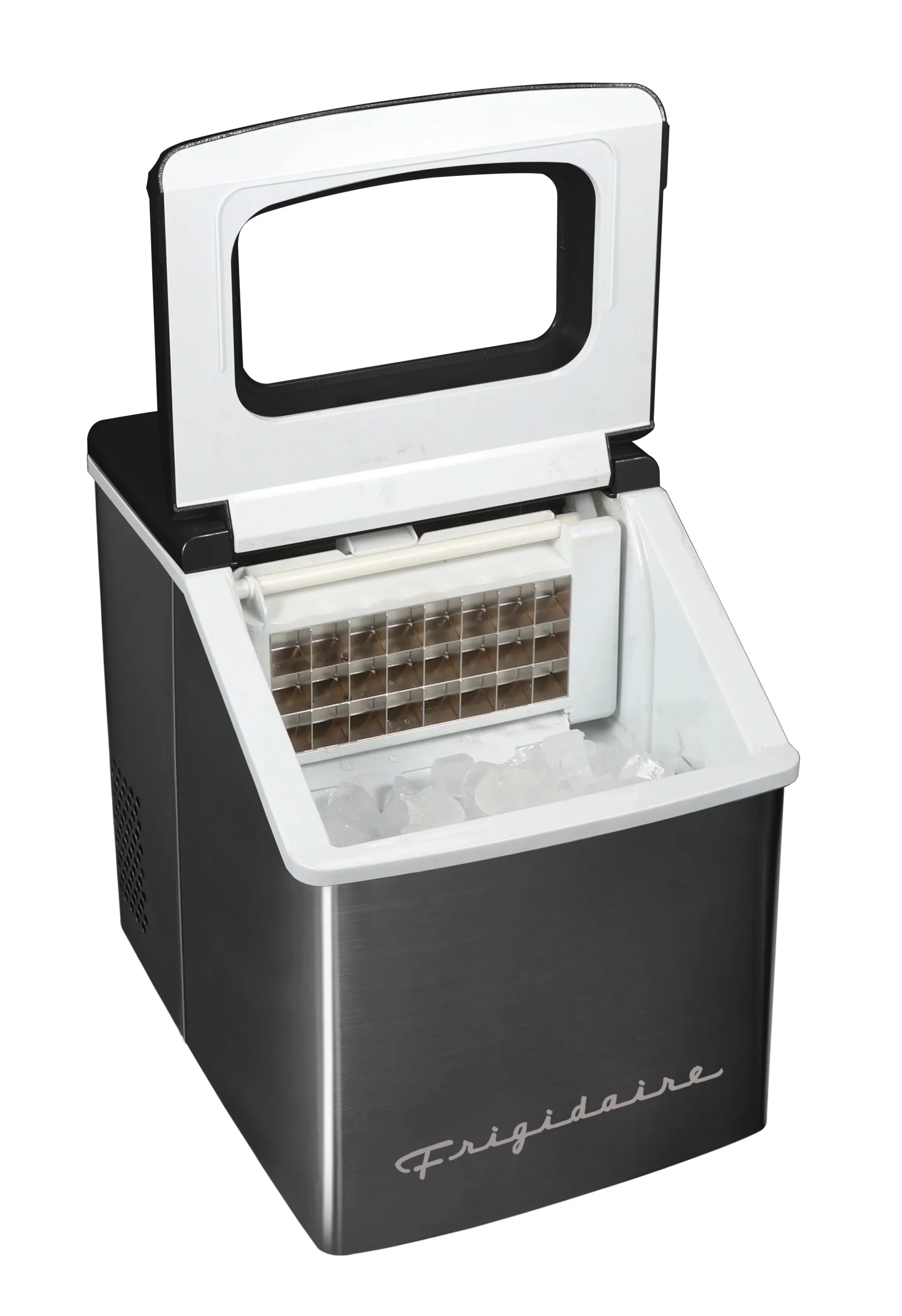Frigidaire Countertop Clear Square Ice Maker, 40 lbs. Per Day - Stainless Steel - Image 26