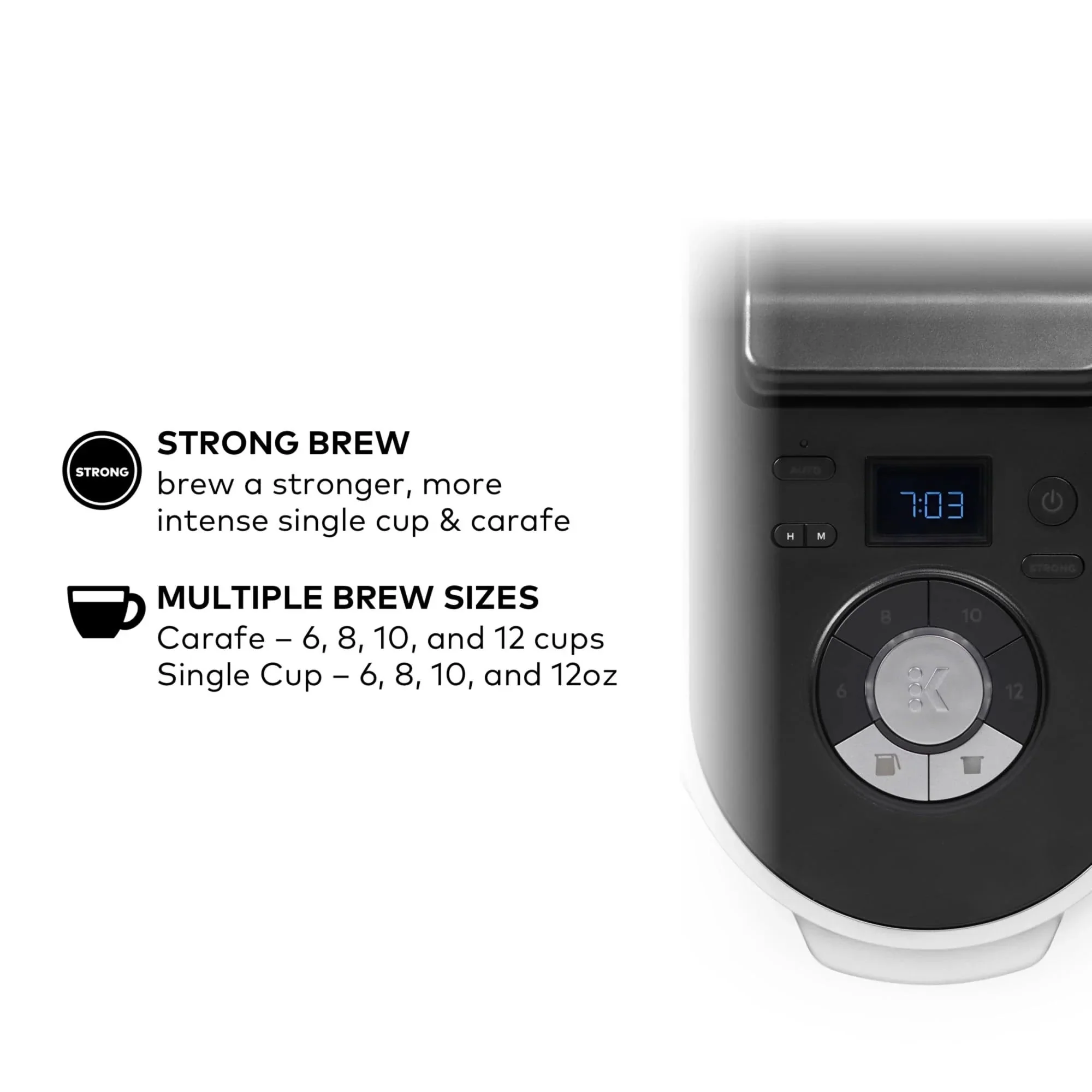 Keurig Single Serve & Carafe Coffee Maker, 60 oz Water Reservoir, 12-Cup Thermal Carafe - K-Duo Plus - Image 13