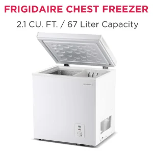 Frigidaire Chest Freezer, 2.1 Cu. Ft., White