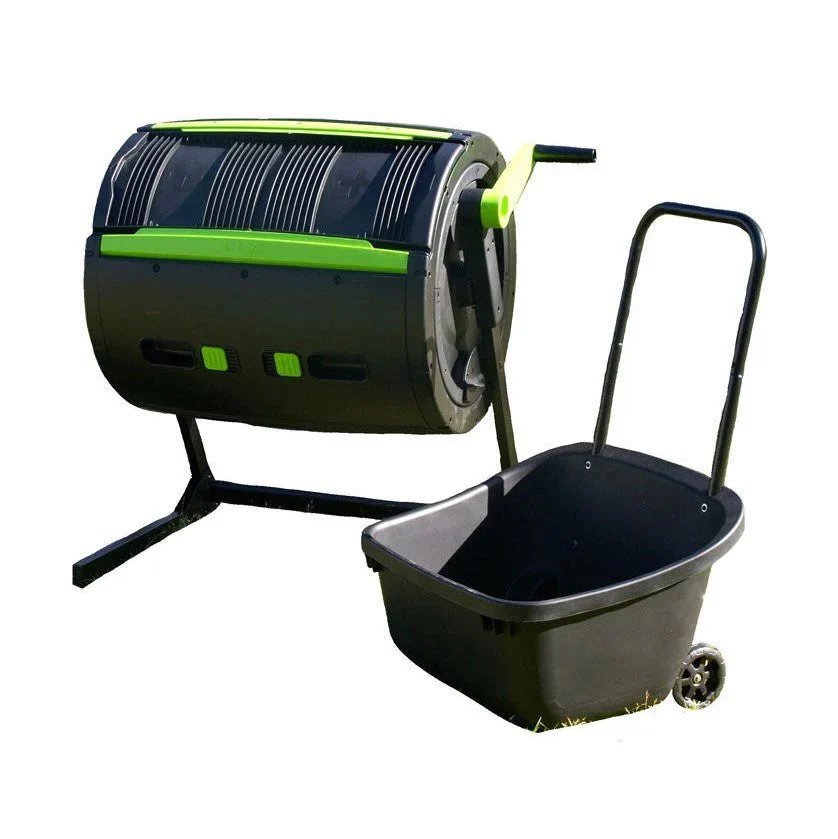 Maze 65-Gallon Compost Tumbler and Cart Set - Image 4