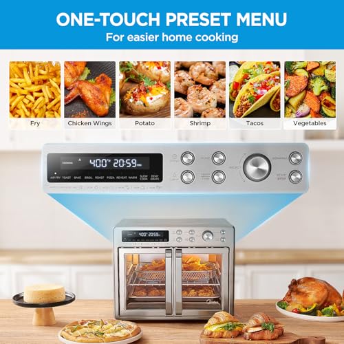 Midea Flexify French Door Air Fryer Toaster Oven Combo, 26.4 QT, 10-in-1, Stainless Steel - Image 7