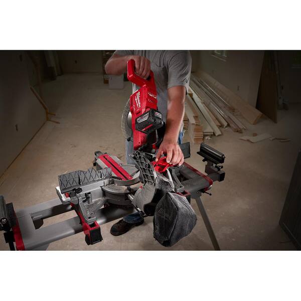 M18 FUEL 18V Lithium - Ion Brushless Cordless 10 In. Dual Bevel Sliding Compound Miter Saw with Stand (Tool - Only) - Image 14