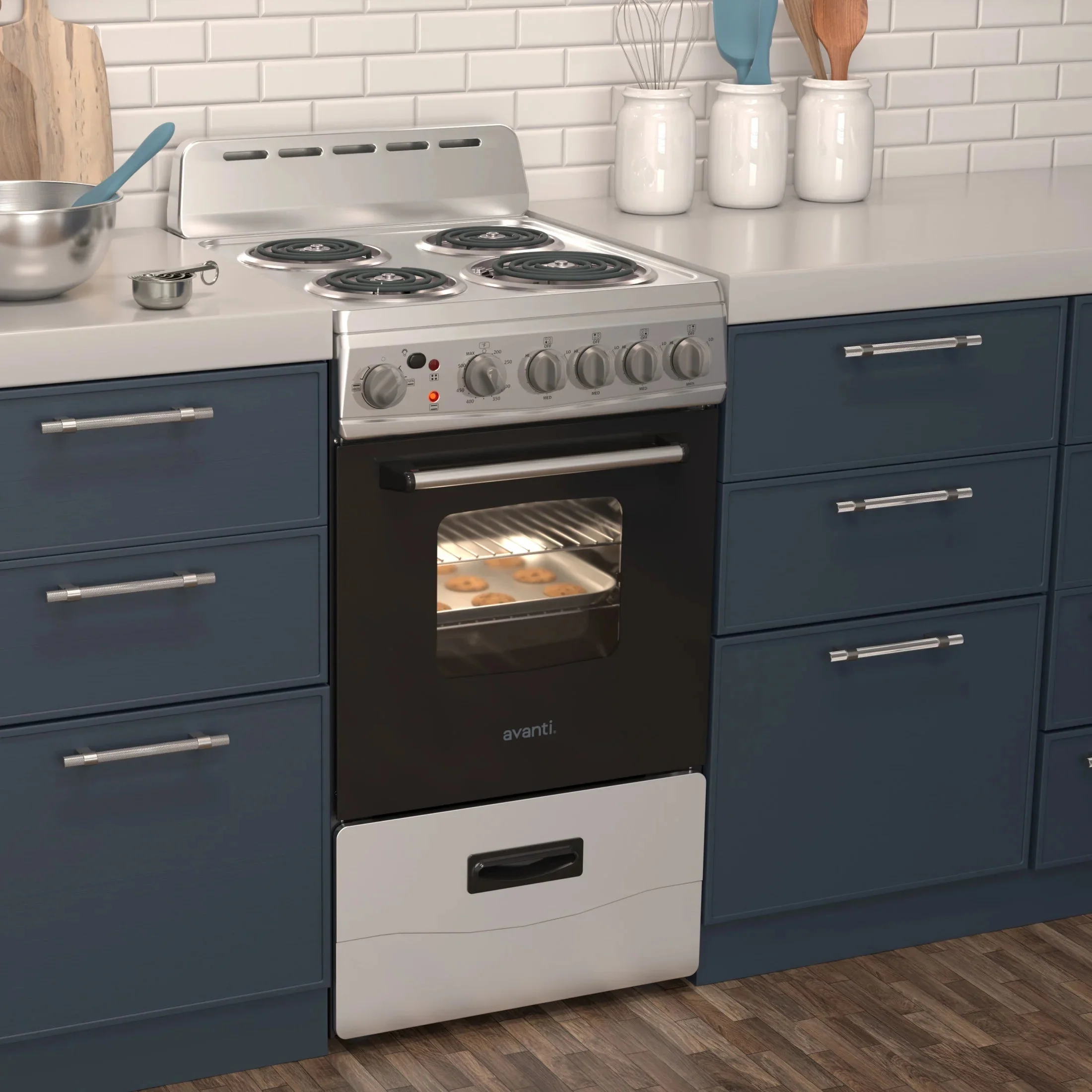 Avanti 20 Inch Freestanding Electric Range Oven, 2.1 Cu. Ft., Stainless Steel - ERU200P3S - Image 3