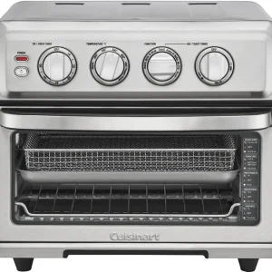 Cuisinart Air Fryer Toaster Oven With Grill, Stainless Steel, 0.6 Cubic-Foot, 1800 Watts - TOA-70