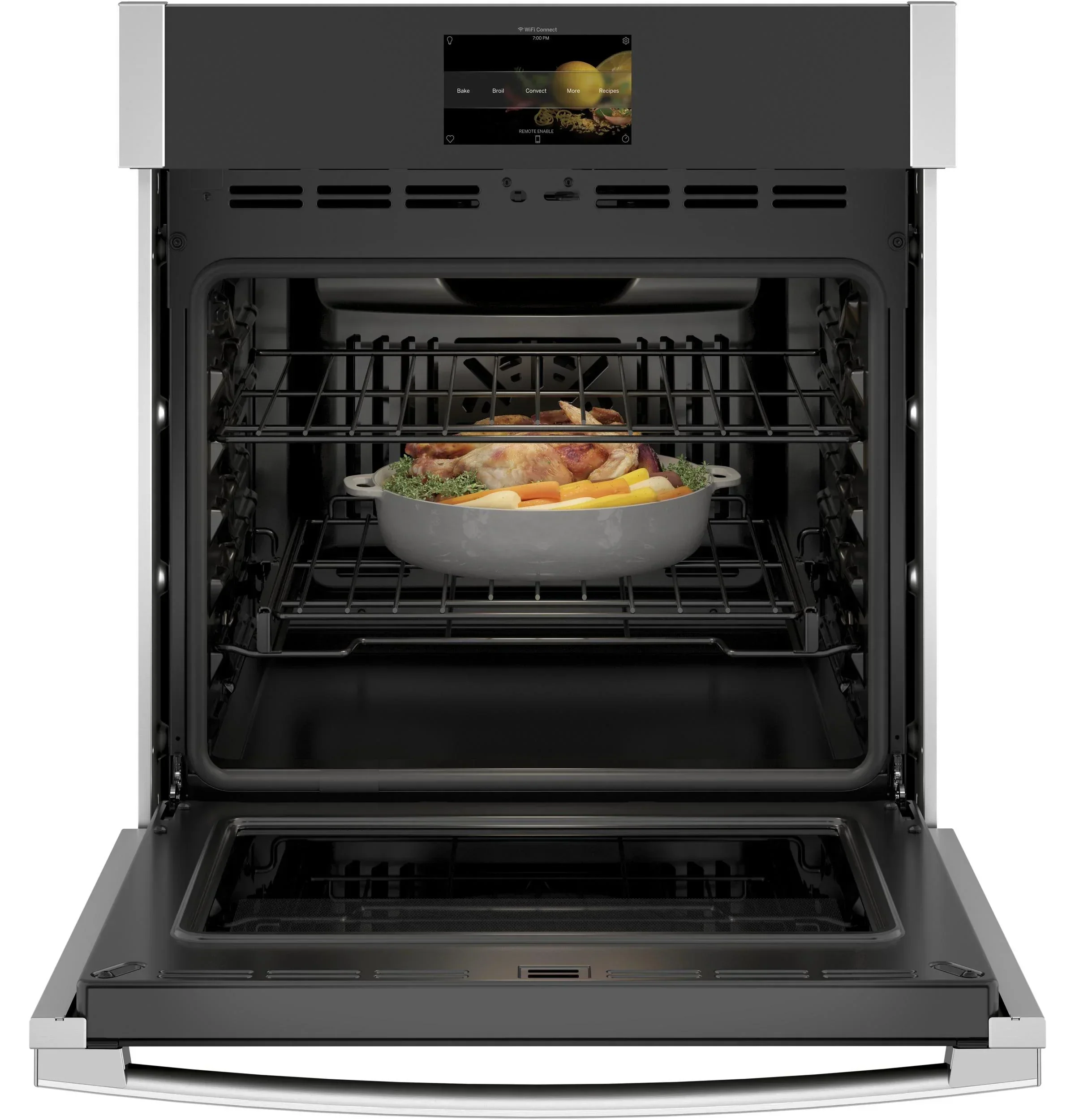 GE APPLIANCES Single Wall Electric Oven, Black Stainless Steel - PKS7000SNSS - Image 3