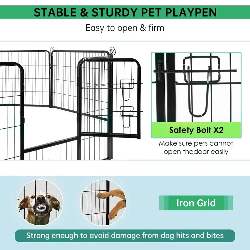 BestPet Metal Dog Playpen, 40in, 16 Panels, Indoor/Outdoor - Image 5