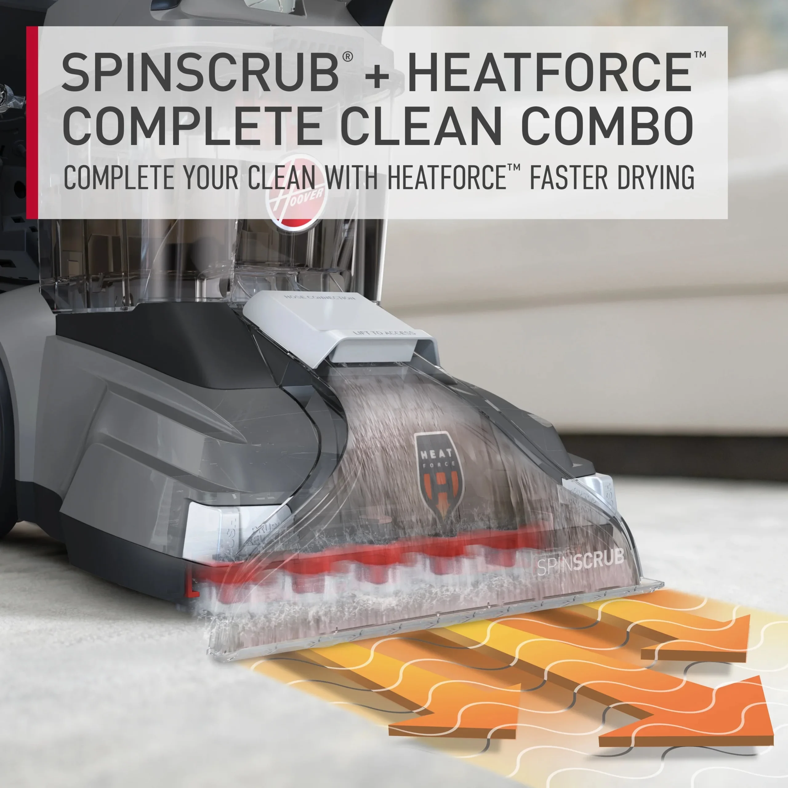 Hoover PowerScrub XL Upright Carpet Cleaner for Carpets, Rugs & Upholstery - FH68010 - Image 9